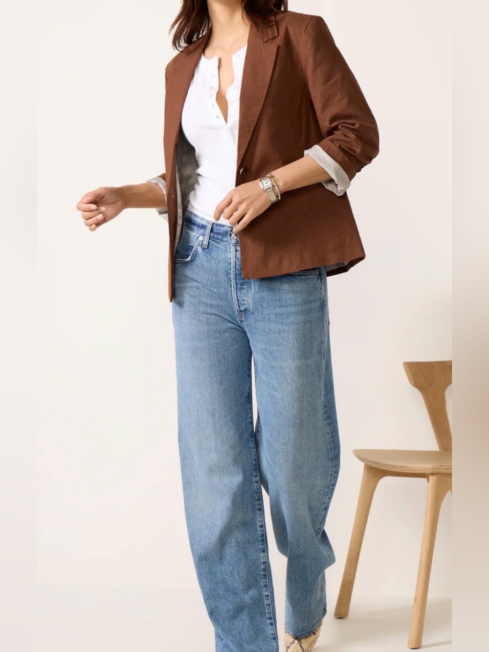 Evereve Asher Roll Sleeve Blazer (mix41)